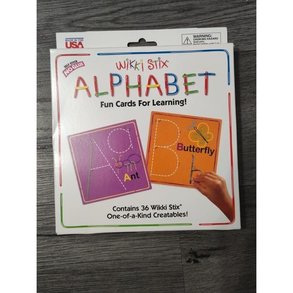 Wikki Stix Alphabet Cards Learning tactile children practice Montessori